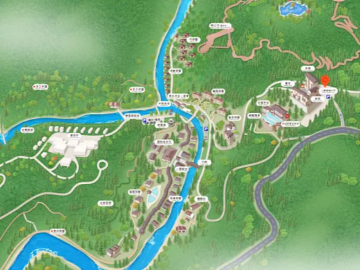 黄骅结合景区手绘地图智慧导览和720全景技术，可以让景区更加“动”起来，为游客提供更加身临其境的导览体验。